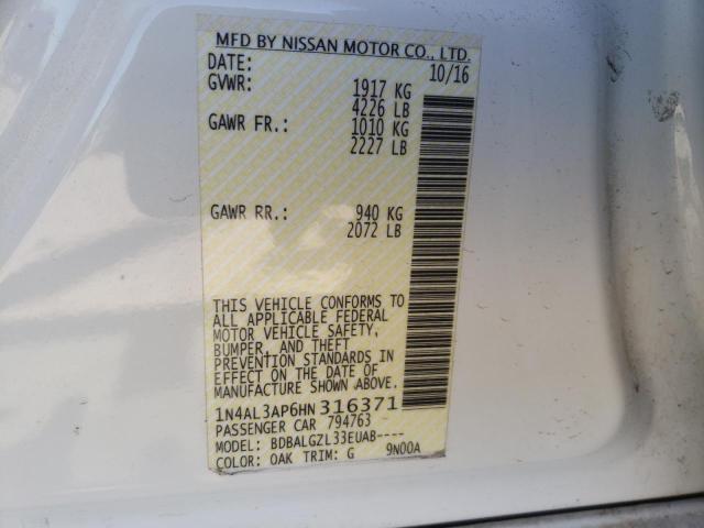 Photo 11 VIN: 1N4AL3AP6HN316371 - NISSAN ALTIMA 2.5 