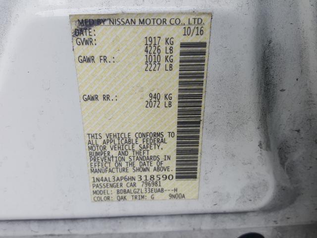 Photo 9 VIN: 1N4AL3AP6HN318590 - NISSAN ALTIMA 2.5 