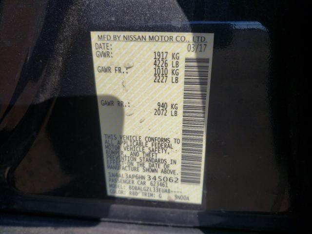 Photo 9 VIN: 1N4AL3AP6HN345062 - NISSAN ALTIMA 2.5 