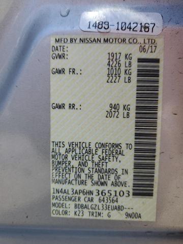 Photo 12 VIN: 1N4AL3AP6HN365103 - NISSAN ALTIMA 