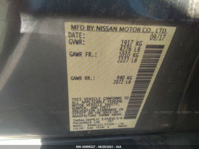 Photo 8 VIN: 1N4AL3AP6JC108654 - NISSAN ALTIMA 