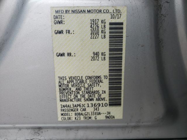 Photo 9 VIN: 1N4AL3AP6JC136910 - NISSAN ALTIMA 2.5 