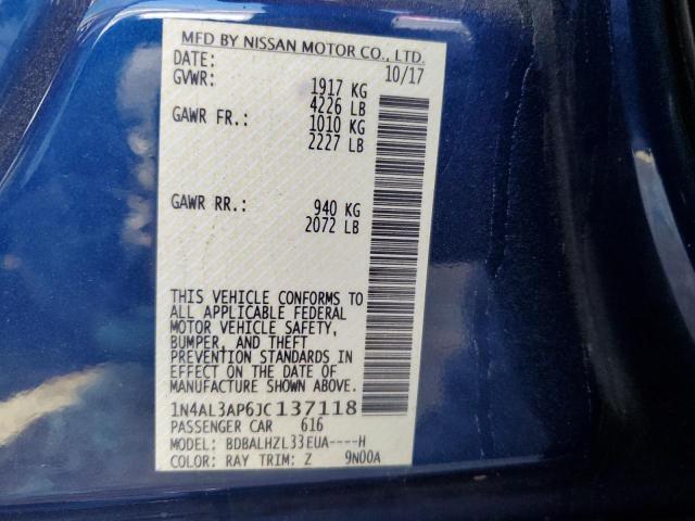 Photo 9 VIN: 1N4AL3AP6JC137118 - NISSAN ALTIMA 2.5 