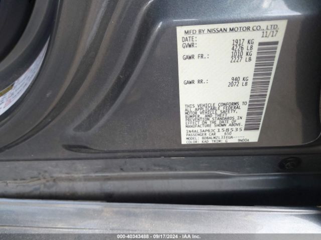 Photo 8 VIN: 1N4AL3AP6JC158535 - NISSAN ALTIMA 