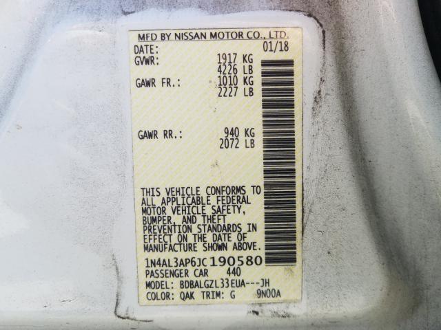 Photo 9 VIN: 1N4AL3AP6JC190580 - NISSAN ALTIMA 2.5 