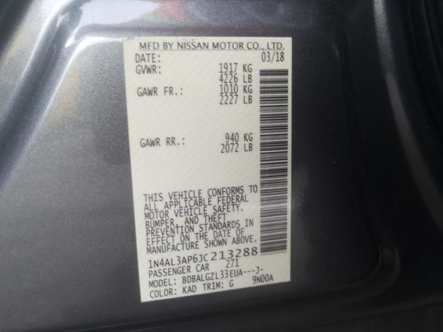 Photo 9 VIN: 1N4AL3AP6JC213288 - NISSAN ALTIMA 2.5 