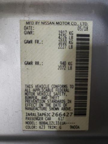 Photo 9 VIN: 1N4AL3AP6JC266427 - NISSAN ALTIMA 2.5 