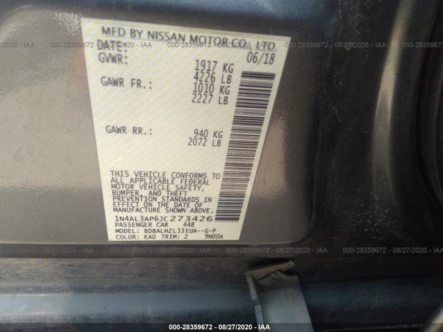 Photo 8 VIN: 1N4AL3AP6JC273426 - NISSAN ALTIMA 