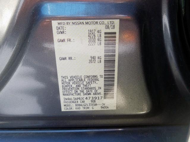 Photo 9 VIN: 1N4AL3AP6JC473917 - NISSAN ALTIMA 2.5 