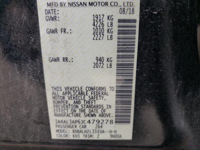 Photo 9 VIN: 1N4AL3AP6JC479278 - NISSAN ALTIMA 2.5 