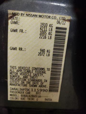 Photo 11 VIN: 1N4AL3AP7DC115990 - NISSAN ALTIMA 