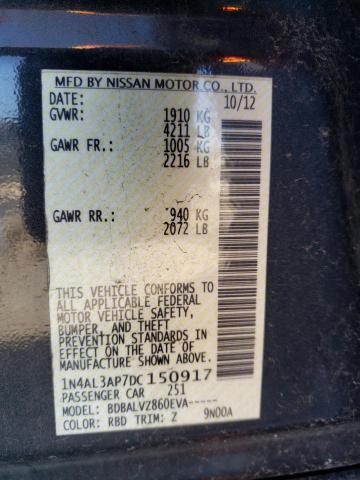 Photo 11 VIN: 1N4AL3AP7DC150917 - NISSAN ALTIMA 