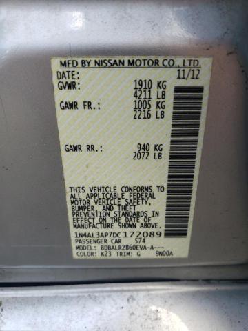 Photo 12 VIN: 1N4AL3AP7DC172089 - NISSAN ALTIMA 2.5 