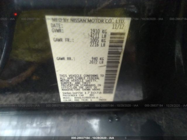 Photo 8 VIN: 1N4AL3AP7DC173078 - NISSAN ALTIMA 