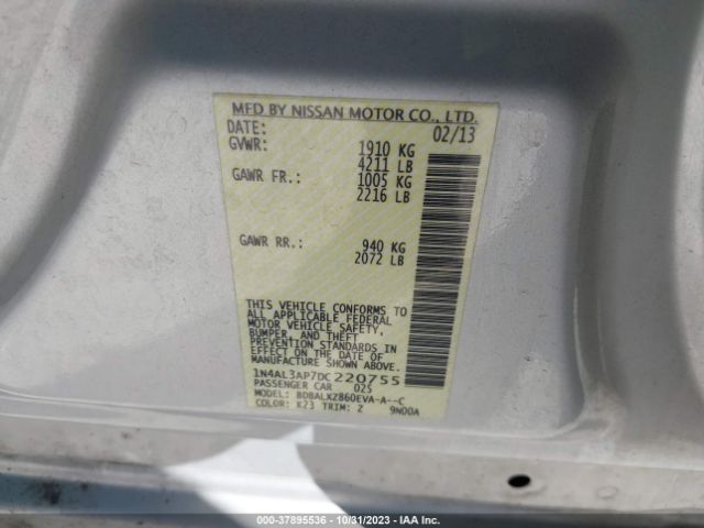 Photo 8 VIN: 1N4AL3AP7DC220755 - NISSAN ALTIMA 