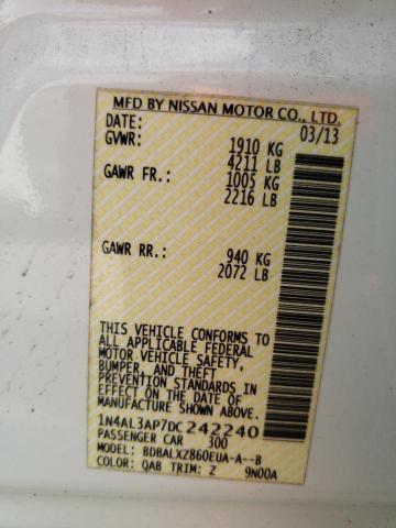 Photo 9 VIN: 1N4AL3AP7DC242240 - NISSAN ALTIMA 2.5 