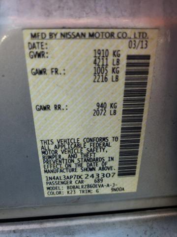 Photo 11 VIN: 1N4AL3AP7DC243307 - NISSAN ALTIMA 2.5 