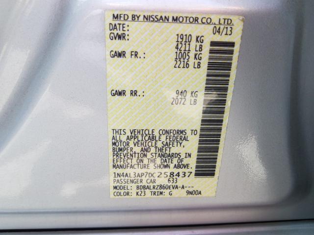 Photo 9 VIN: 1N4AL3AP7DC258437 - NISSAN ALTIMA 2.5 