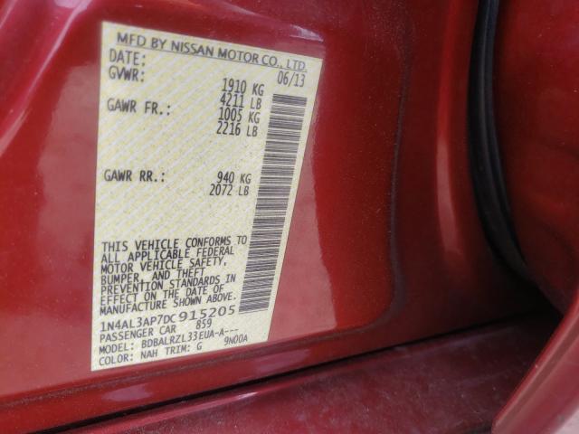 Photo 9 VIN: 1N4AL3AP7DC915205 - NISSAN ALTIMA 