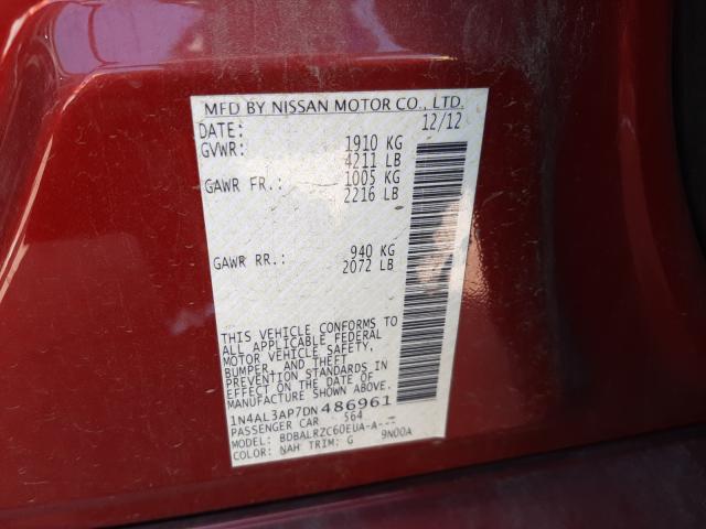 Photo 9 VIN: 1N4AL3AP7DN486961 - NISSAN ALTIMA 2.5 