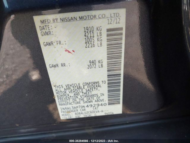 Photo 8 VIN: 1N4AL3AP7DN492940 - NISSAN ALTIMA 