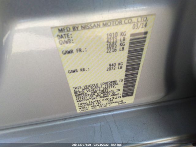 Photo 8 VIN: 1N4AL3AP7EC299328 - NISSAN ALTIMA 