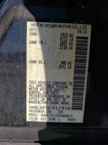 Photo 11 VIN: 1N4AL3AP7EC417958 - NISSAN ALTIMA 