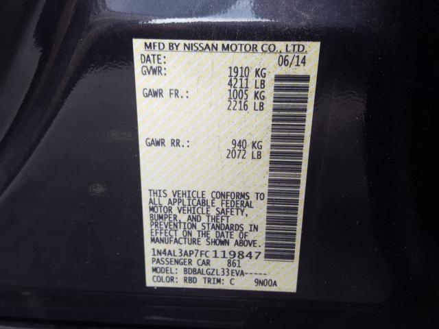 Photo 9 VIN: 1N4AL3AP7FC119847 - NISSAN ALTIMA 