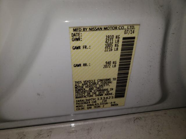 Photo 9 VIN: 1N4AL3AP7FC133425 - NISSAN ALTIMA 2.5 