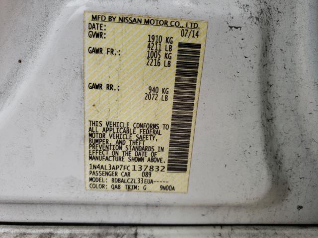 Photo 9 VIN: 1N4AL3AP7FC137832 - NISSAN ALTIMA 2.5 