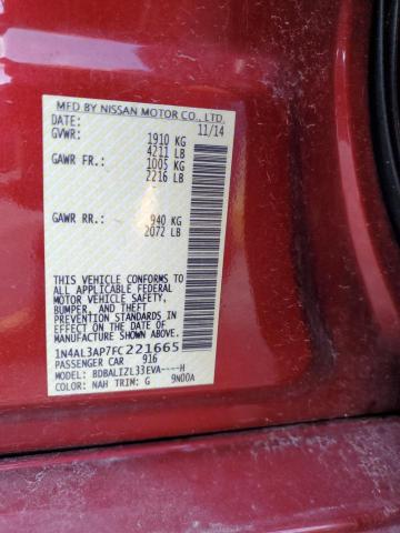 Photo 11 VIN: 1N4AL3AP7FC221665 - NISSAN ALTIMA 