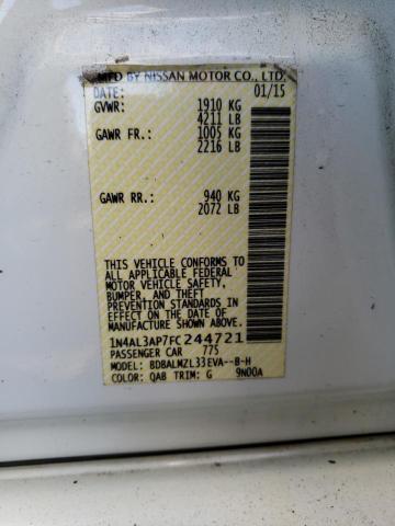 Photo 11 VIN: 1N4AL3AP7FC244721 - NISSAN ALTIMA 2.5 