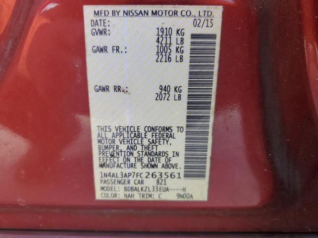 Photo 11 VIN: 1N4AL3AP7FC263561 - NISSAN ALTIMA 2.5 