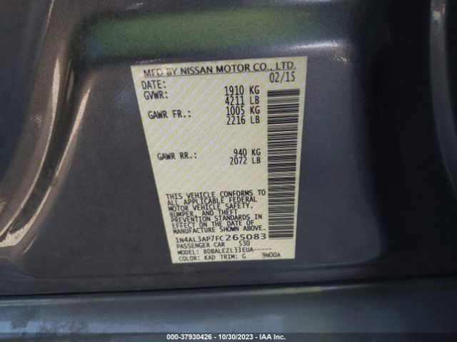 Photo 8 VIN: 1N4AL3AP7FC265083 - NISSAN ALTIMA 