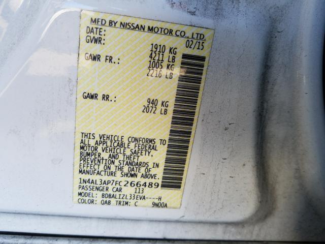 Photo 9 VIN: 1N4AL3AP7FC266489 - NISSAN ALTIMA 2.5 