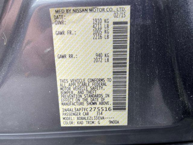 Photo 9 VIN: 1N4AL3AP7FC275516 - NISSAN ALTIMA 2.5 