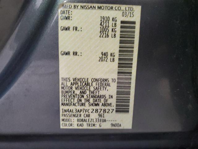 Photo 12 VIN: 1N4AL3AP7FC287827 - NISSAN ALTIMA 2.5 