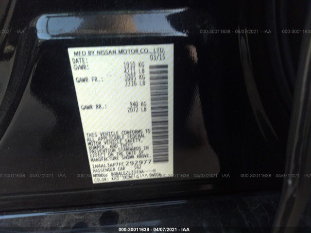 Photo 8 VIN: 1N4AL3AP7FC292977 - NISSAN ALTIMA 