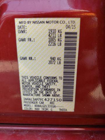 Photo 11 VIN: 1N4AL3AP7FC427150 - NISSAN ALTIMA 2.5 