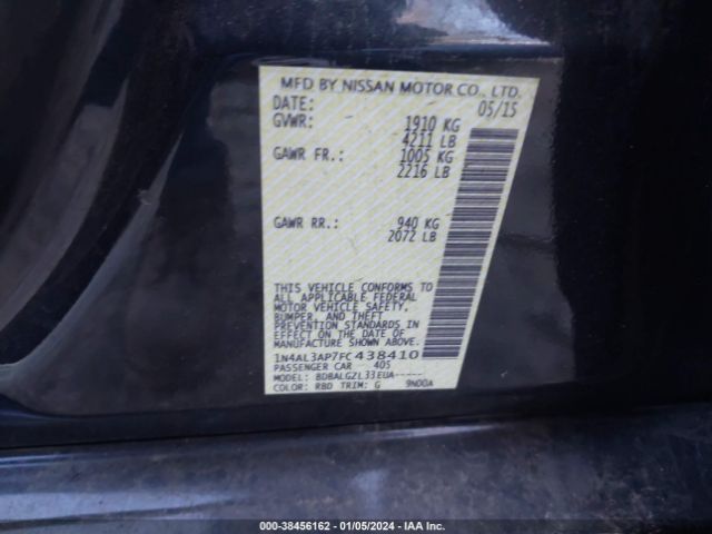 Photo 8 VIN: 1N4AL3AP7FC438410 - NISSAN ALTIMA 