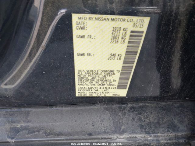 Photo 8 VIN: 1N4AL3AP7FC438410 - NISSAN ALTIMA 