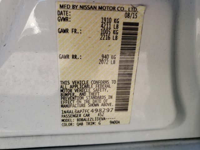 Photo 9 VIN: 1N4AL3AP7FC498297 - NISSAN ALTIMA 2.5 