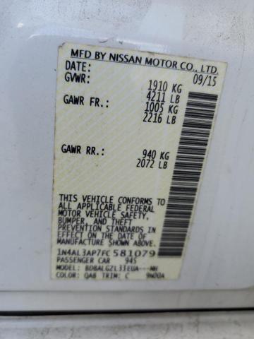 Photo 12 VIN: 1N4AL3AP7FC581079 - NISSAN ALTIMA 