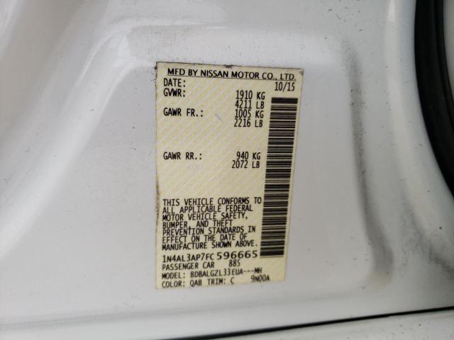 Photo 12 VIN: 1N4AL3AP7FC596665 - NISSAN ALTIMA 2.5 