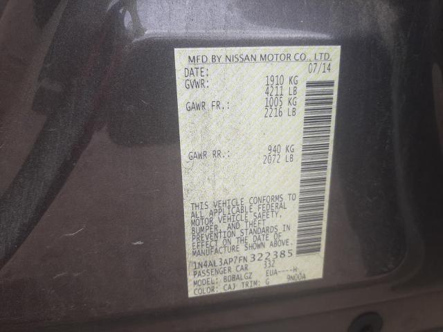 Photo 9 VIN: 1N4AL3AP7FN322385 - NISSAN ALTIMA 2.5 