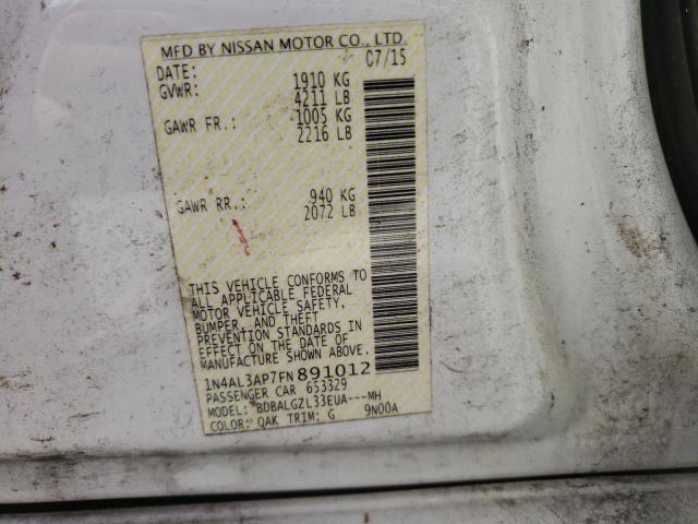 Photo 9 VIN: 1N4AL3AP7FN891012 - NISSAN ALTIMA 2.5 