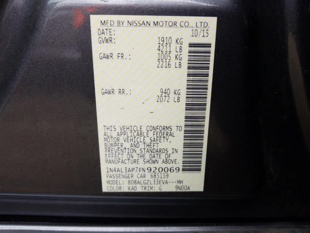 Photo 9 VIN: 1N4AL3AP7FN920069 - NISSAN ALTIMA 2.5 