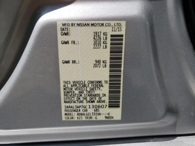 Photo 9 VIN: 1N4AL3AP7GC130607 - NISSAN ALTIMA 2.5 