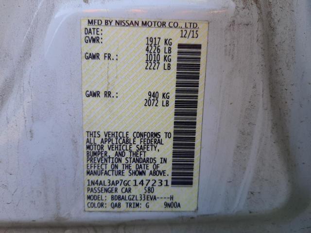 Photo 9 VIN: 1N4AL3AP7GC147231 - NISSAN ALTIMA 2.5 