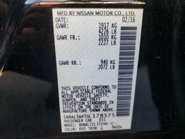 Photo 9 VIN: 1N4AL3AP7GC178575 - NISSAN ALTIMA 